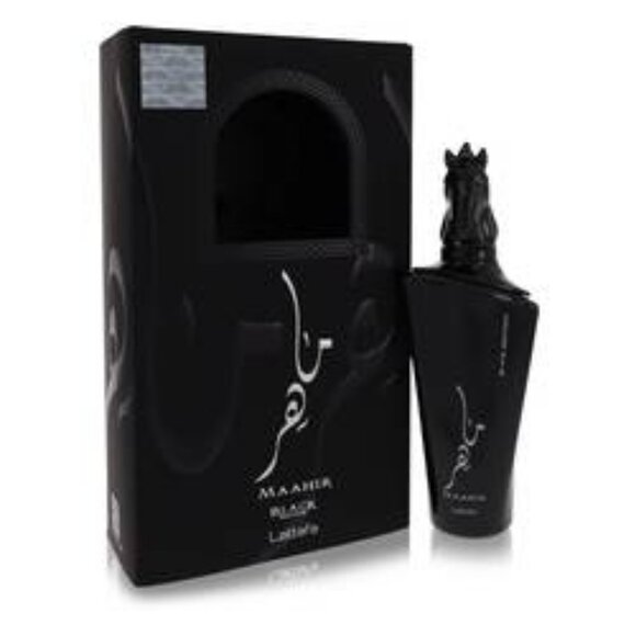Maahir Black Edition by Lattafa - Eau De Parfum Spray (Unisex) 3.4 oz - Picture 1 of 1